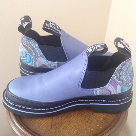 Georgia Boot Shoes - Purple Paisley Georgia Romeo Work Boots
